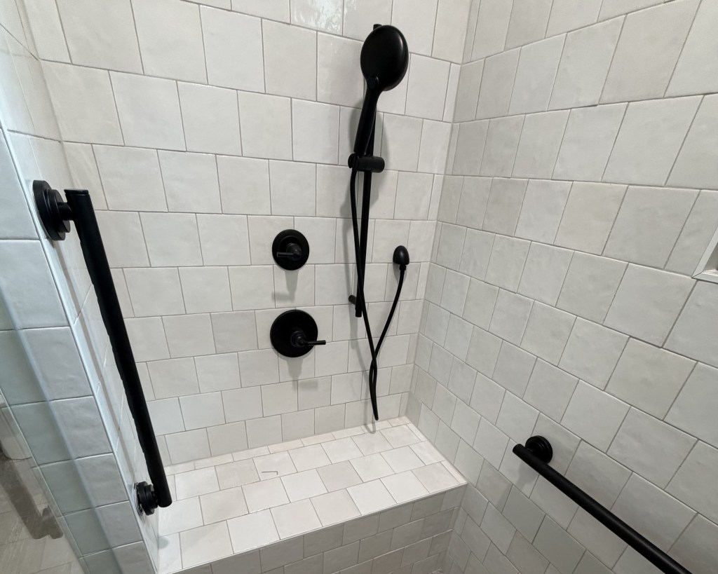 Grab Bar Installation in Fiberglass Shower and Tub Enclosure